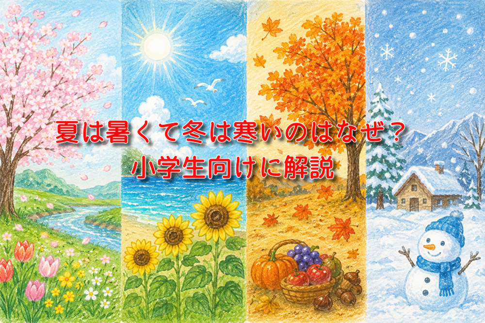 夏暑くて冬寒い　なぜ　理由　小学生向け